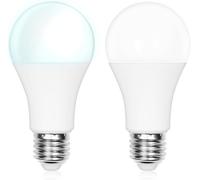 Bonlux 12W E27 Dusk to Dawn Outdoor LED Lights Sensor Bulbs, Automatic On/Off Lamps with 1000 lm, for Porch, Garage (Pack of 2, Cool White 6000K)