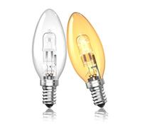 Bonlux 18W E14 Dimmable Bulb, C35 E14 Candle Light Bulbs,2700K Warm White SES Small Edison Screw Bulb,Screw in LED Replacement Light Bulb for Chandelier,Wall Lamp,Ceiling Light-2Pack