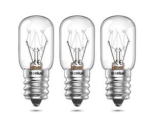 Bonlux 25W Pygmy Bulb E14 Oven Lamp 300C, Salt Lamp Bulb Dimmable, LED Replacement for Wax Melt Burners, Fridge, Microwave, 220V-240V