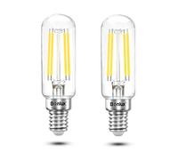 Bonlux 4W E14 LED Cooker Hood Bulb T26 Tubular Light Bulb Mini Filament Lamp Cool White 6000K 40W Halogen Replacement for Fridge/Freezer/Extractor/Cooker Hood, E14 Small Edison Screw(2-Pack)