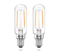 Bonlux 4W LED Cooker Hood Light Bulb, Extractor Fan Bulb, Oven Hood Bulbs 40W Hob Bulbs Replacement T25 Tubular Filament SES Small Screw Cooker Hood Oven Appliance Lamp, Warm White 2700K (2-Pack)