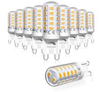 Bonlux Dimmable G9 LED Bulbs Warm White 2700K, G9 220-240v 50hz Max 4W LED Equivalent 28W, 33W, 40W Halogen GU9 Capsule Bulb, G 9 Energy Saving Mini Light Bulbs (10 Pack)