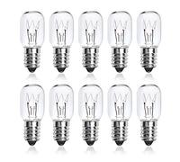 Bonlux E14 15 W Oven Lamp Warm White Lamp Oven Up To 300 Degrees Dimmable Salt Lamp Bulb 15 Watt Light Bulb E14 for Microwave, Fridge and Cooker Hood Pack of 10