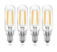 Bonlux E14 LED Light Bulb 12V 4W T25 LED Light Bulb Tube 40W Equivalent to 4 Pack Warm White 2700K