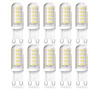 Bonlux G9 LED Bulbs Cool White, 4W G9 Capsule Bulb Equivalent to 28W 33W 40W G 9 Halogen Bulb, GU9 Socket Lamp, 220-240V 50hz Max, Day Light White 6000K, Non-dimmable (Pack of 10)
