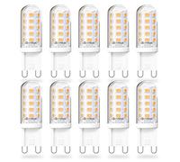 Bonlux G9 LED Bulbs Warm White 2700K, G9 Capsule Bulb 4W Equivalent to 28W 33W 40W G 9 Halogen Bulb, GU9 Bi-pin Socket Lamp, Energy Saving A Light Bulbs, 220-240 Volt 50hz, Non-dimmable (Pack of 10)