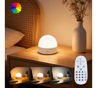 Bonlux LED Rechargeable Night Light, Battery Night Lamp with Remote Control, Portable Nursery Soft Nightlight for Baby, Dimmable Small Beside Lamp for Bedroom