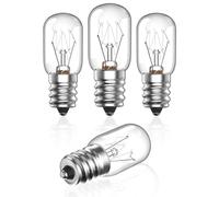 Bonlux Pygmy Bulb 10W Screw Bulb E14 Himalayan Salt Lamp Bulb Dimmable Fridge Bulb SES Small Edison Screw Oven Bulb, Flea Trap Bulb, Scentsy Bulb, Plug in Wax Melt Burner Bulb, Sign Lamp, 240V, 4-Pack