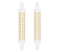 Bonlux R7s 118mm LED Bulb Linear Warm White 3000K Double Ended Base 15W J118 J Type Super Bright Floodlight 120W Halogen Lamp Replacement for Garden, Garage, Parlor, Non-Dimmable 240V (2-Pack