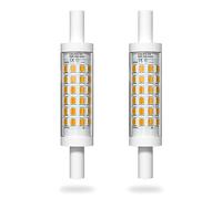 Bonlux R7S 78mm Linear LED Bulb 5W Dimmable,Warm White 3000K Slim R7s LED Bulb 40W R7s Halogen Replacement 78mm Floodlight Bulbs Linear J78 Double Ended Floodlight, 500Lm (2-Pack)