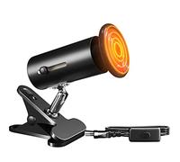 Bonlux Reptile Tortoise Heat Lamp with 100W Terrarium Bulb E27 Basking Adjustable Holder Clip Pet Ceramic Infrared for Lizards, Tortoise, Snake, Chicken, Puppies (220-240V)