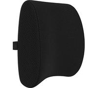 bonmedico back support cushion, ergonomic memory foam lumbar pillow, lumbar support, office chair cushion suitable for office, home or car, black