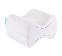 bonmedico Ergonomic Knee Pillow for Side Sleepers - Memory Foam Leg Pillow for Sleeping, Knee Cushion for Hip Pain Relief, Comfortable Knee Support for Sciatica & Knee Pain, White
