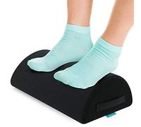 bonmedico Footrest Cushion - Ergonomic 3-in-1 Adaptable Foot Rest Under Desk, Black Footstool for Under Desk, Comfortable Knee Pillow with Non-Slip Surface, Footrest Washable Cover