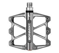 BONMIXC Flat Bicycle Pedals Non-Slip BMX Pedals Lightweight Alloy Titanium