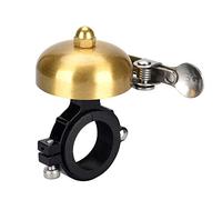 BONMIXC Retro Bicycle Bell Brass Vintage Bike Bell Gold Fit Φ20~29mm Handlebars Suitable for Most of Bike Handlebars