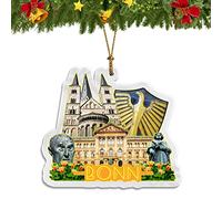 Bonn Germany Christmas Ornament Acrylic Christmas Tree Pendant Decorations Classic Travel Souvenir Gift Collection -782