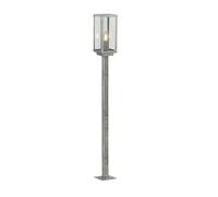 Galvanised Large Outdoor Light Post silver-coloured