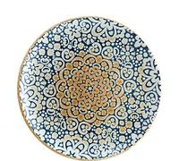 Bonna Alhambra Set of 6 Dinner Plates Serving Plates Flat 27 cm Blue Beige