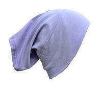 Bonnet 100% Cotton Tube Hijab Bandana Under Hijab Head Sleep Cap Under Scarf Bone Headscarf Turban Stretchy Beanie Cancer Hair Cover Protection Ramadan Eid (Mauve Lilac)