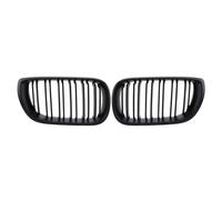 Bonnet Compatible With BMW For 3 Series E46 2002 2003 2004 2005 Gloss Double Line Style Front Kidney Racing Grilles Diamonds Upper Grills