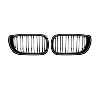 Bonnet Compatible With BMW For 3 Series E46 2002 2003 2004 2005 Gloss Double Line Style Front Kidney Racing Grilles Diamonds Upper Grills