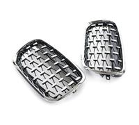 Bonnet Compatible With BMW For X6 M E71 2009 2010 2011 2012 2013 2014 Car Grille Front Kidney Grill Diamond Style Chrome Black Radiator Grilles