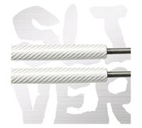 Bonnet Gas Springs Front Bonnet Hood Damper Modify Gas Struts Lift Support Shock Absorber For Mitsubishi For Lancer For Evolution X EVO 10 CZ4A 2007-2016 Lift Support(SILVER CARBON FIBER)