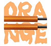 Bonnet Gas Springs Front Bonnet Hood Damper Modify Gas Struts Lift Support Shock Absorber For Mitsubishi For Lancer For Evolution X EVO 10 CZ4A 2007-2016 Lift Support(ORANGE CARBON FIBER)