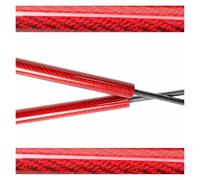 Bonnet Gas Springs Front Bonnet Lift Support Damper Spring Shock Absorber Piston Prop Rod Hood Struts Kit For MG4 EV 2022-2025 For MG 4 For Mulan Lift Support(Red carbon fiber)