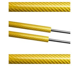 Bonnet Gas Springs Front Hood Struts Modify Damper Lift Supports Shock Absorber Prop Rod Piston For Nissan 350Z Z33 2003-2008 For Fairlady Z Z33 Lift Support(Yellow carbon fiber)