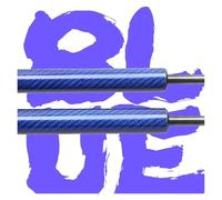 Bonnet Gas Struts For Mitsubishi For Lancer For Evolution EVO 7 8 9 2001-2008 Gas Strut Lift Support Front Bonnet Modify Hood Damper Bonnet Gas Springs(Blue Carbon Fiber)