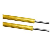 Bonnet Hood Gas Struts For MG 4 EV For Mulan 2022 2023 Front Bonnet Hood Gas Struts Lift Support Damper Spring Shock Absorber Piston Prop Rod(Yellow carbon fiber)