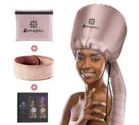 Bonnet Hood Hair Dryer Attachment - Soft Adjustable Extra Large Bonnet Hair Dryer for Speeds Up Drying Time at Home Easy to Use for Styling Curling