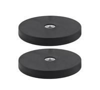 Bonnet Mount Lamp Brackets - 2 Piece Magnetic Mounting Hardware | LED Light Bar Mounts with Internal Thread for Automotive, Truck, SUV, Trailer, and ATVs