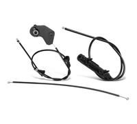 Bonnet Release Handle Compatible With BMW For 330Ci 325Ci For M3 E46 2001-2006 Front Rear Center Hood Latch Release Cable 51238208442 51238208630 51238218859