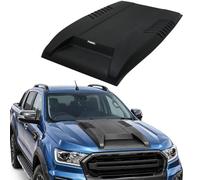 Bonnet Scoop Guard for Ford Ranger 2015-2022, Matte Black Stone Deflector | Matte Black Acrylic Bonnet Protector with Vehicle-Specific Brackets, No Drilling, Shields Paint from Stone Chips and Bugs