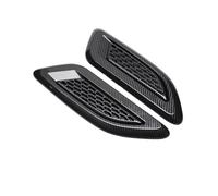 Bonnet Scoop Vent Compatible For Mustang 2Pcs Universal Car Air Intake Inlet Bonnet Hoods Scoop Vents Sticker Decorative Cover Tuning Auto(Carbon Color)