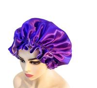 Bonnet Silk Silk Hair Bonnet Satin Single Double Layer Cap for Women Sleeping Adjust Head Cover Hat(1pc Color15)