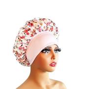 Bonnet Silk Silk Hair Bonnet Satin Single Double Layer Cap for Women Sleeping Adjust Head Cover Hat(1pc color10862)