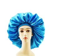 Bonnet Silk Silk Hair Bonnet satin Single Double Layer Cap for Women Sleeping Adjust Head Cover Hat(1pc Color2)
