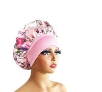 Bonnet Silk Silk Hair Bonnet satin Single Double Layer Cap for Women Sleeping Adjust Head Cover Hat(1pc color10870)