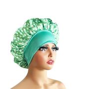 Bonnet Silk Silk Hair Bonnet satin Single Double Layer Cap for Women Sleeping Adjust Head Cover Hat(1pc color10876)