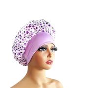 Bonnet Silk Silk Hair Bonnet Satin Single Double Layer Cap for Women Sleeping Adjust Head Cover Hat(1pc color10874)
