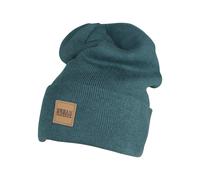 Bonnet Urban Classic leatherpatch long Blue One size