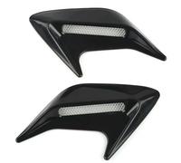 Bonnet Vent Cover Hood 1 Pair Black Car Air Flow Vent Hood Universal Auto Decorative Air Scoop Flow Intake Hood Vent Bonnet mudguard Spoiler Trim