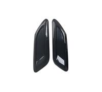 Bonnet Vent Hood Cover 2Pcs Airflow Intake Hood Vent Engine Decoration Side Air Outlet Spoon Shaped Exhaust Universal ABS Bonnet Scoops Vent Outlets(2PCS Black)