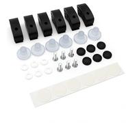 Bonnet Wind Bug Stone Deflector Protector Assembly Plastic Clips Set Fitting Kit Repair Kit Compatible with All Vehicles | Universal Fit | Black Plastic - Front Center | 36 Pieces
