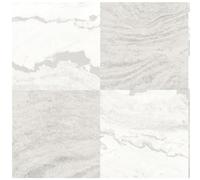 Bonneville Beige White Vinyl Floor Tiles - Self Adhesive - No Special Tools Needed No Grout - Modern Contemporary Kitchen Bathroom - Marble Effect Peel And Stick