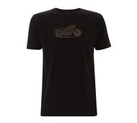 Bonneville Bobber Men's T-Shirt Motorbike Biker Triumph Ride Cafe Racer Bob Job Low Rider Rivit (X Large, Black)